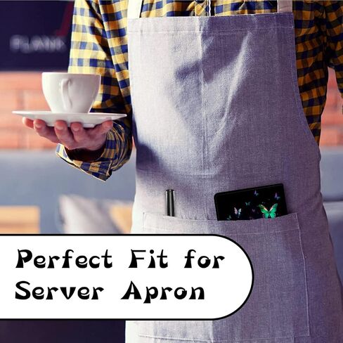 Server Book for Waitress with Everlasting Pencil, Money Pocket Leather Wallet Booklet, Guest Check Receipt Holder Presenters, Waiter Accessories Fit Server Apron, Trippy Eye in Saudi Arabia