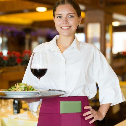 Server Books for Waitress Book, Leather Server Books for Waitress, Waiter Serving Book Booklet Wallet Restaurant Check Book Holder Waitstaff Organizer Fits Server Apron, Mint Green in Saudi Arabia