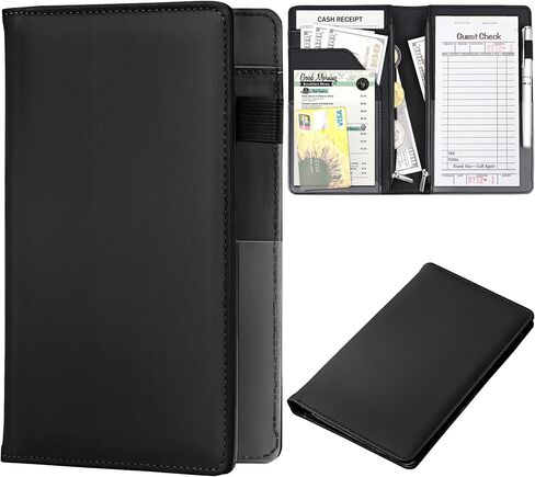 Server Books for Waitress Book, Leather Server Books for Waitress, Waiter Serving Book Booklet Wallet Restaurant Check Book Holder Waitstaff Organizer Fits Server Apron, Mint Green in Saudi Arabia