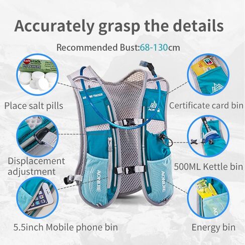 AONIJIE Hydration Backpack Vest for Outdoor Sports Breathable and Lightweight,Hydration Pack for Running, Cycling, and Hiking in Saudi Arabia