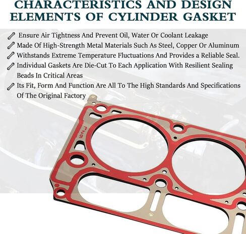 12589226 12498544 MLS Cylinder Multi Layer Head Gasket 2PCS for LS1 LS6 V8 4.8L 5.3L 5.7L LS Engine Head Gasket Kit, for Chevrolet for Buick for GMC for Pontiac for Hummer for Cadillac for Saab in Saudi Arabia