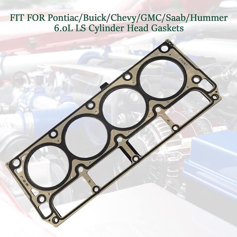 12589226 12498544 MLS Cylinder Multi Layer Head Gasket 2PCS for LS1 LS6 V8 4.8L 5.3L 5.7L LS Engine Head Gasket Kit, for Chevrolet for Buick for GMC for Pontiac for Hummer for Cadillac for Saab in Saudi Arabia