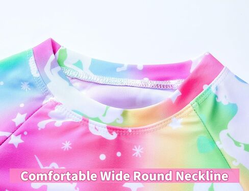 Snowheart Girls Rash Guard Sets Long Sleeves Swimsuit 2 Pieces Tankini Bathing Suit Swimwear for Girls 3-12 Years in Kuwait