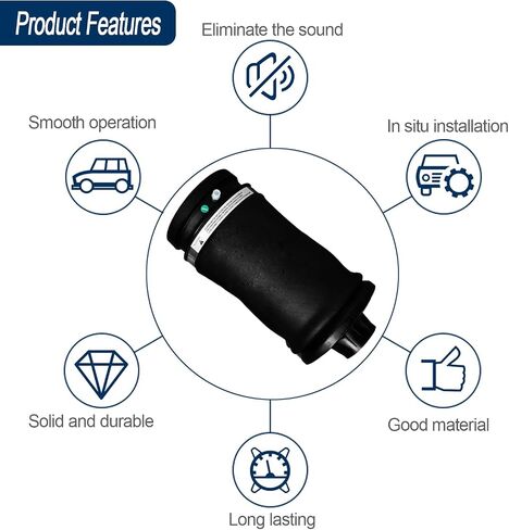 Pair Rear Air Spring Suspension Compatible with 2007-2019 Mercedes Benz W164 X164 GL320 GL350 GL450 GLE350 GLE450 AMG GLS450 ML320 ML350 ML450 1643201025 1643200725 1663200325 in Saudi Arabia