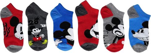 Disney Kids Mickey Mouse 1928 No Show Socks 6 Pair Pack in Saudi Arabia