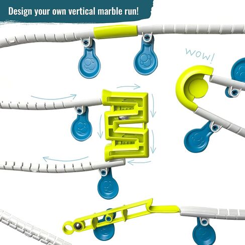Gecko Run Marble Run Loop Expansion Pack by Thames & Kosmos – Extra Stunt for Vertical Marble Run Starter Set; Fast, No-Mess Setup with Residue-Free Nano-Adhesive Pads for Hours of Creative Play in Saudi Arabia