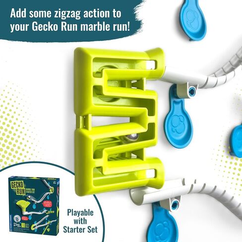 Gecko Run Marble Run Loop Expansion Pack by Thames & Kosmos – Extra Stunt for Vertical Marble Run Starter Set; Fast, No-Mess Setup with Residue-Free Nano-Adhesive Pads for Hours of Creative Play in Saudi Arabia