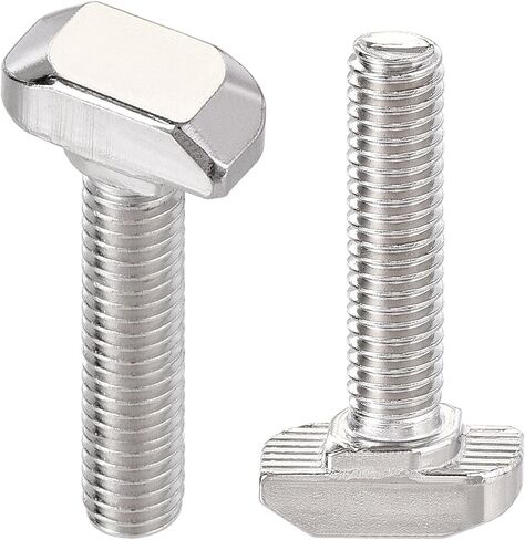 uxcell M6x12mm T-Slot Drop-in Stud Sliding Bolt Screw Carbon Steel for 30 Series Aluminum Profile 8pcs in Saudi Arabia