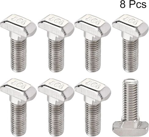 Uxcell M8x30mm T-Slot مسمار منزلق من الفولاذ الكربوني لسلسلة 40 من الألومنيوم 20 قطعة in Kuwait