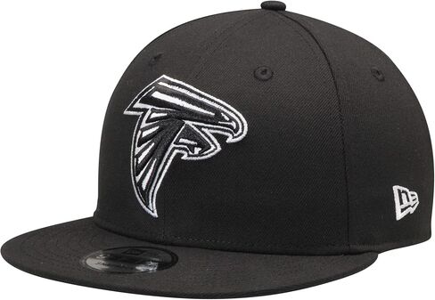 قبعة New Era NFL 9FIFTY باللون الأسود والأبيض قابلة للتعديل مقاس واحد يناسب الجميع in Saudi Arabia