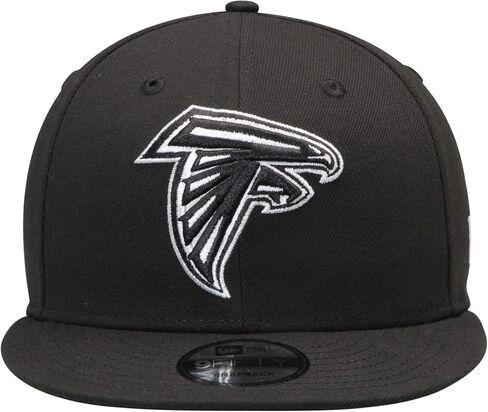 قبعة New Era NFL 9FIFTY باللون الأسود والأبيض قابلة للتعديل مقاس واحد يناسب الجميع in Saudi Arabia