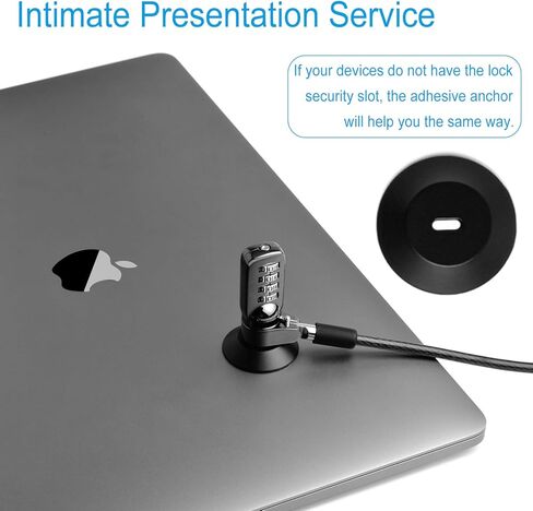 Laptop Cable Lock Laptop Security Locks Anti Theft 3 Keys 6.5 Ft Lomputer Lock Compatible for Laptops, iMac,Outdoor TV Mac Mini to Other Devices Longer Cable Stronger Lock Head in Kuwait