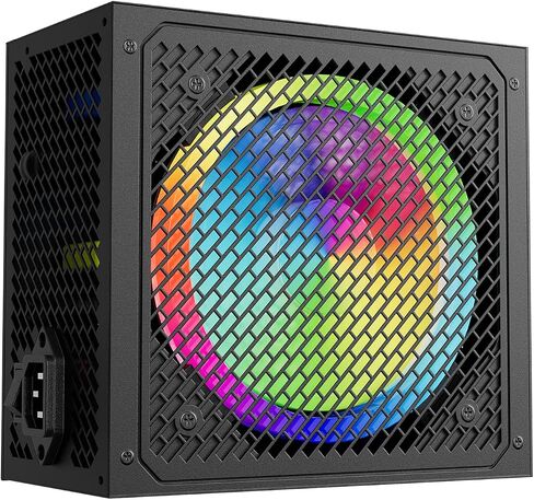 PSU 80+ Gold 850 Watt ATX Fully Modular Power Supply, 120mm Size and Low Noise RGB Fan 0 RPM with 25 RGB Lighting Modes, Full Mod Cables in Saudi Arabia