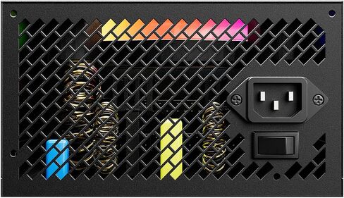 PSU 80+ Gold 850 Watt ATX Fully Modular Power Supply, 120mm Size and Low Noise RGB Fan 0 RPM with 25 RGB Lighting Modes, Full Mod Cables in Saudi Arabia