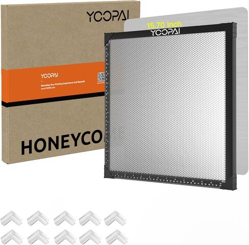 YOOPAI Honeycomb Laser Bed 400x400mm Laser Engraving Working Table with Aluminum Panel for Laser Cutter Engraver Accessories, Desktop Protection, Fast Heat & Smoke-Dissipation 15.7"x15.7" in Saudi Arabia