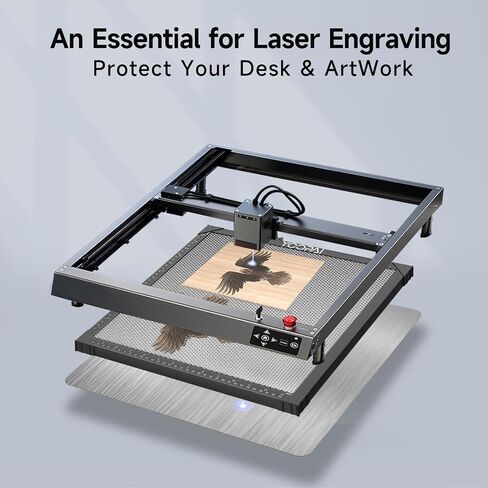 YOOPAI Honeycomb Laser Bed 400x400mm Laser Engraving Working Table with Aluminum Panel for Laser Cutter Engraver Accessories, Desktop Protection, Fast Heat & Smoke-Dissipation 15.7"x15.7" in Saudi Arabia