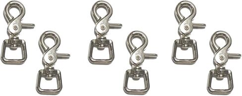 Derby Originals Premium Steel ⅝" Square Trigger Scissor Snaps - Available in Lots of 6 - Ideal for Use in the Barn, Pasture, Home, or Garage in Saudi Arabia