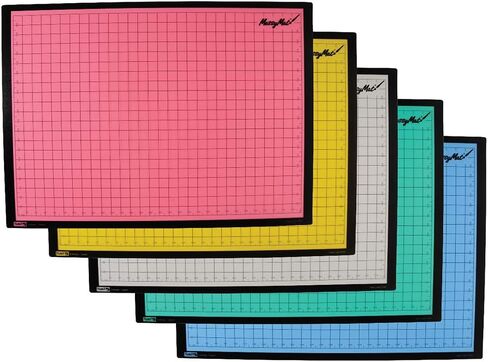 Constructive Playthings Messy Mats, Craft & Art Supplies, Classroom Must Haves, Heavy Vinyl Splat Mat, Set of 5, Large, Flexible, Use with Markers, Dough, Paint and Glue, Kindergarten - 3rd Grade in Saudi Arabia