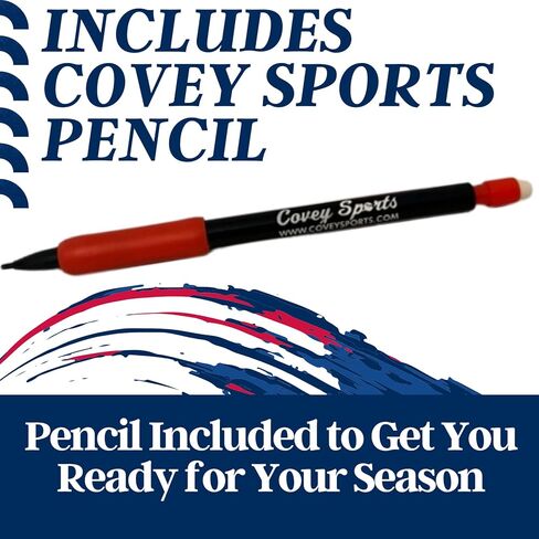 نظام 17 سجل نتائج البيسبول والكرة اللينة و24 بطاقة تشكيلة، مع قلم كوفي - كتاب مريح لحفظ نتائج الكرة اللينة والبيسبول وحزمة التدريب على بطاقات الترتيب in Kuwait