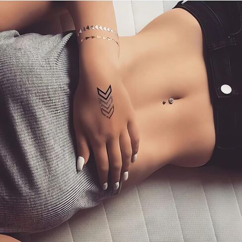 Incaton 14G Belly Button Rings, Stainless Steel Diamond Short Bar Belly Rings For Women, 6mm/10mm Hypoallergenic Navel Piercings With Gift Velvet Pouch in Saudi Arabia