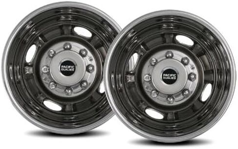 Pacific Dualies 35-1608 Polished 16 Inch 8 Lug Stainless Steel wheel Stimulator Kit for Ford E350/E450 2008-2019, F350 2WD & 4WD 1988-1998 in Saudi Arabia