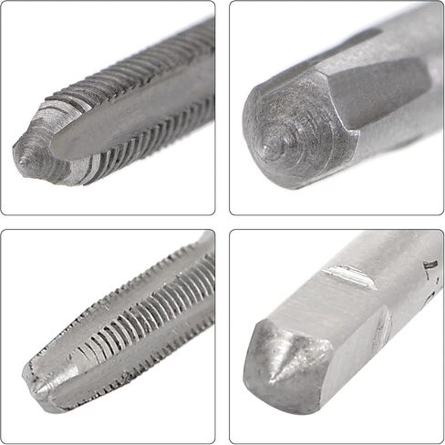 uxcell M4 x 0.7 Metric Hand Taps SKS2 High Speed Steel Straight 3 Flutes Bottoming Taper 13 Pcs in Saudi Arabia