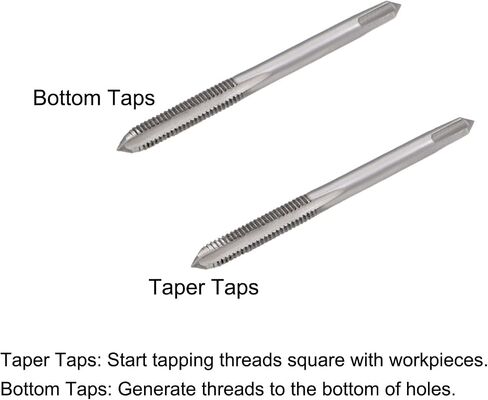 uxcell M4 x 0.7 Metric Hand Taps SKS2 High Speed Steel Straight 3 Flutes Bottoming Taper 13 Pcs in Saudi Arabia