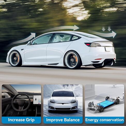 OEDRO Upgraded Spoiler Rear Wing for 2017-2024 Tesla Model 3 Rear Trunk Lip, ABS Material Sporty Appearance Tesla Model Y Accessories Trunk Spoiler in Saudi Arabia