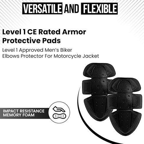 وسادة حماية معتمدة من المستوى 1 من CE (الكوع)، سترة دراجة نارية للنساء والرجال. in Kuwait