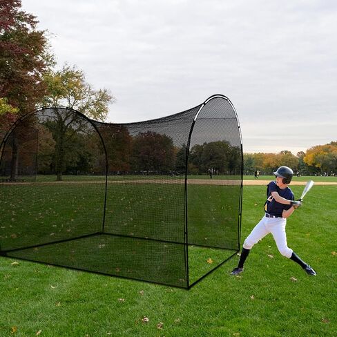 Baseball Batting Cage Net,Portable Batting Cage with Carry Bag,Batting Cages for Backyard 13X10X10FT in Saudi Arabia