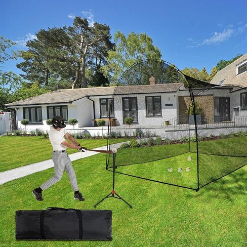 Baseball Batting Cage Net,Portable Batting Cage with Carry Bag,Batting Cages for Backyard 13X10X10FT in Saudi Arabia