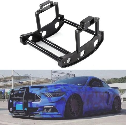Acouto Bull Bar Grille Guard for Ford Mustang 2015‑2019 Car Bull Bar Brush Push Front Bumper Grill Guard Protector Removable YC101372 Carbon Steel in Saudi Arabia