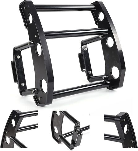 Acouto Bull Bar Grille Guard for Ford Mustang 2015‑2019 Car Bull Bar Brush Push Front Bumper Grill Guard Protector Removable YC101372 Carbon Steel in Saudi Arabia