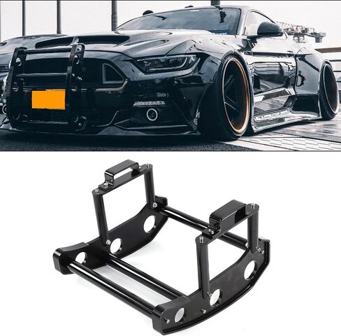 Acouto Bull Bar Grille Guard for Ford Mustang 2015‑2019 Car Bull Bar Brush Push Front Bumper Grill Guard Protector Removable YC101372 Carbon Steel in Saudi Arabia
