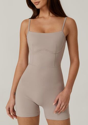 QINSEN Sexy Womens Spaghetti Straps Bodycon Stretch Rompers High Waist Short Jumpsuit Outfits in Saudi Arabia