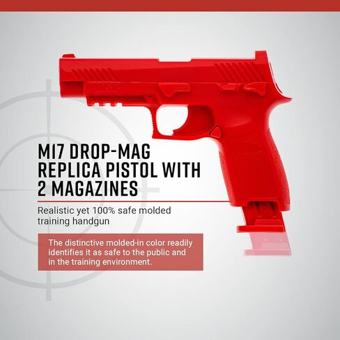 مسدس أحمر محسّن من ASP، مسدس طبق الأصل للتدريب الآمن الواقعي، مسدس تدريب على إنفاذ القانون غير قابل لإطلاق النار مع مجلات وهمية قابلة للإزالة in Kuwait