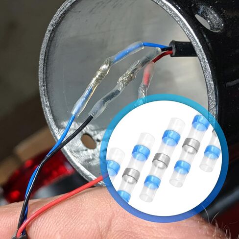 100 قطعة من موصلات الأسلاك 12-10 AWG المقاومة للماء، موصلات بعقب قابلة للانكماش الحراري (أصفر، 12-10 AWG) in Saudi Arabia