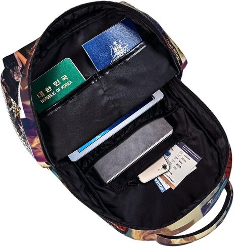Unisex Fashion Backpack 3d Printing Multifunctional Casual Backpacks a Great Gift for Fans Who Love Music-4 in Saudi Arabia