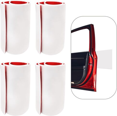 RUBBER BOND Garage Wall Protectors 4 Pack - 6x15 Inches Strong Self-Adhesive Bumper Protectors for Garage Walls - Anti-Scratch and Waterproof Garage Wall Protector for Car Doors (6 x 15 Inches, Grey) in Saudi Arabia