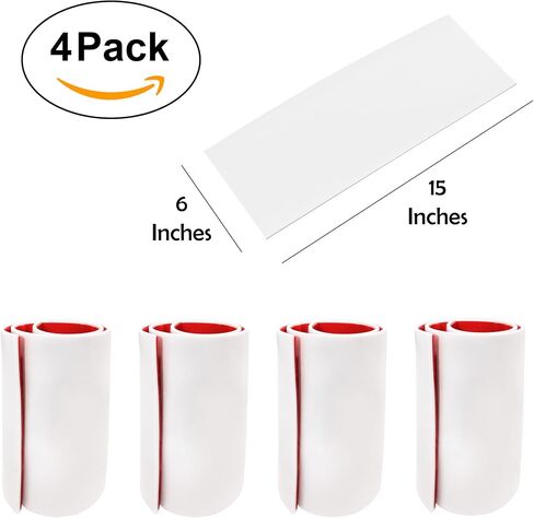 RUBBER BOND Garage Wall Protectors 4 Pack - 6x15 Inches Strong Self-Adhesive Bumper Protectors for Garage Walls - Anti-Scratch and Waterproof Garage Wall Protector for Car Doors (6 x 15 Inches, Grey) in Saudi Arabia