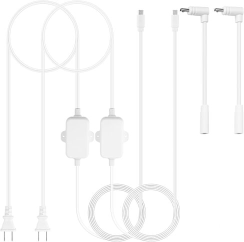 2 حزمة محول طاقة كابل شحن بطول 13 قدم/4 متر مصمم لـ Wyze Cam Pan v3، Wyze Cam V4، Wyze OG، Wyze Cam v3 وv3 Pro، لا حاجة لرأس شحن، للاستخدام الداخلي والخارجي، IP67 مقاوم للماء in Kuwait