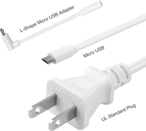 2 حزمة محول طاقة كابل شحن بطول 13 قدم/4 متر مصمم لـ Wyze Cam Pan v3، Wyze Cam V4، Wyze OG، Wyze Cam v3 وv3 Pro، لا حاجة لرأس شحن، للاستخدام الداخلي والخارجي، IP67 مقاوم للماء in Kuwait