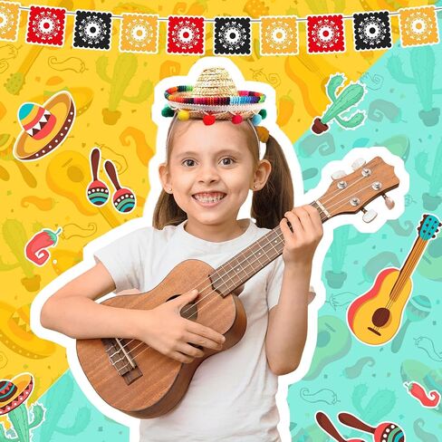 Kigeli 30 Pcs Mini Sombrero Hats 6 Inch Cinco De Mayo Fiesta Party Supplies Straw Tiny Mexican Hats Small Sombreros Hats Mexican Party Decorations for Kids Dogs Pets Fiesta Theme Birthday Party Decor in Saudi Arabia