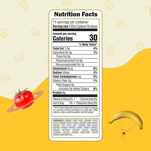Earth's Best Organic Kids Snacks, Sesame Street Toddler Snacks, Organic Garden Veggie Straws for Toddlers 2 Years and Older, Original, 2.75 oz Bag, (Pack of 6) in Saudi Arabia
