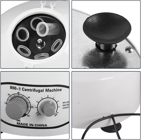 جهاز طرد مركزي للمختبر 6 × 20 مل جهاز طرد مركزي للمختبر المكتبي مع مؤقت وتحكم في السرعة لبلازما الدم PRP، 4000 دورة في الدقيقة، 110 in Kuwait
