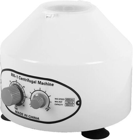 جهاز طرد مركزي للمختبر 6 × 20 مل جهاز طرد مركزي للمختبر المكتبي مع مؤقت وتحكم في السرعة لبلازما الدم PRP، 4000 دورة في الدقيقة، 110 in Kuwait