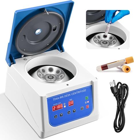 جهاز الطرد المركزي المكتبي PRP Centrifuge Lab مع دوار مكان 12 × 10 مل، سرعة متغيرة 110 فولت 500-4000 دورة في الدقيقة جهاز طرد مركزي فوق الطاولة، مؤقت 90 دقيقة in Kuwait