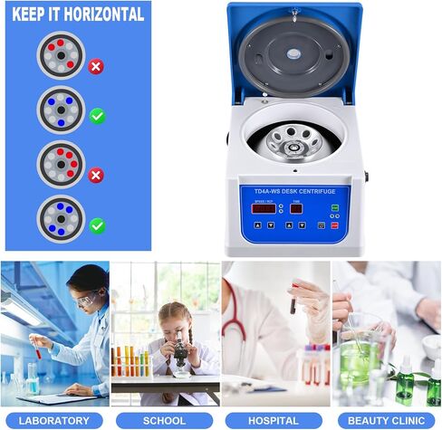 جهاز الطرد المركزي المكتبي PRP Centrifuge Lab مع دوار مكان 12 × 10 مل، سرعة متغيرة 110 فولت 500-4000 دورة في الدقيقة جهاز طرد مركزي فوق الطاولة، مؤقت 90 دقيقة in Kuwait