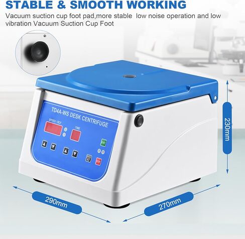 جهاز الطرد المركزي المكتبي PRP Centrifuge Lab مع دوار مكان 12 × 10 مل، سرعة متغيرة 110 فولت 500-4000 دورة في الدقيقة جهاز طرد مركزي فوق الطاولة، مؤقت 90 دقيقة in Kuwait