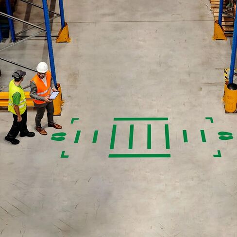 Slip-Gard Vinyl Crosswalk Kit, Solid Shapes, Green, Made in The USA, WFK35GN in Saudi Arabia